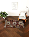 Rustic Patchwork Tribe Dhurrie