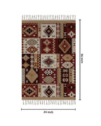 Rustic Patchwork Tribe Dhurrie