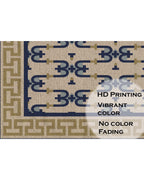 Royal Monogram Maze Dhurrie