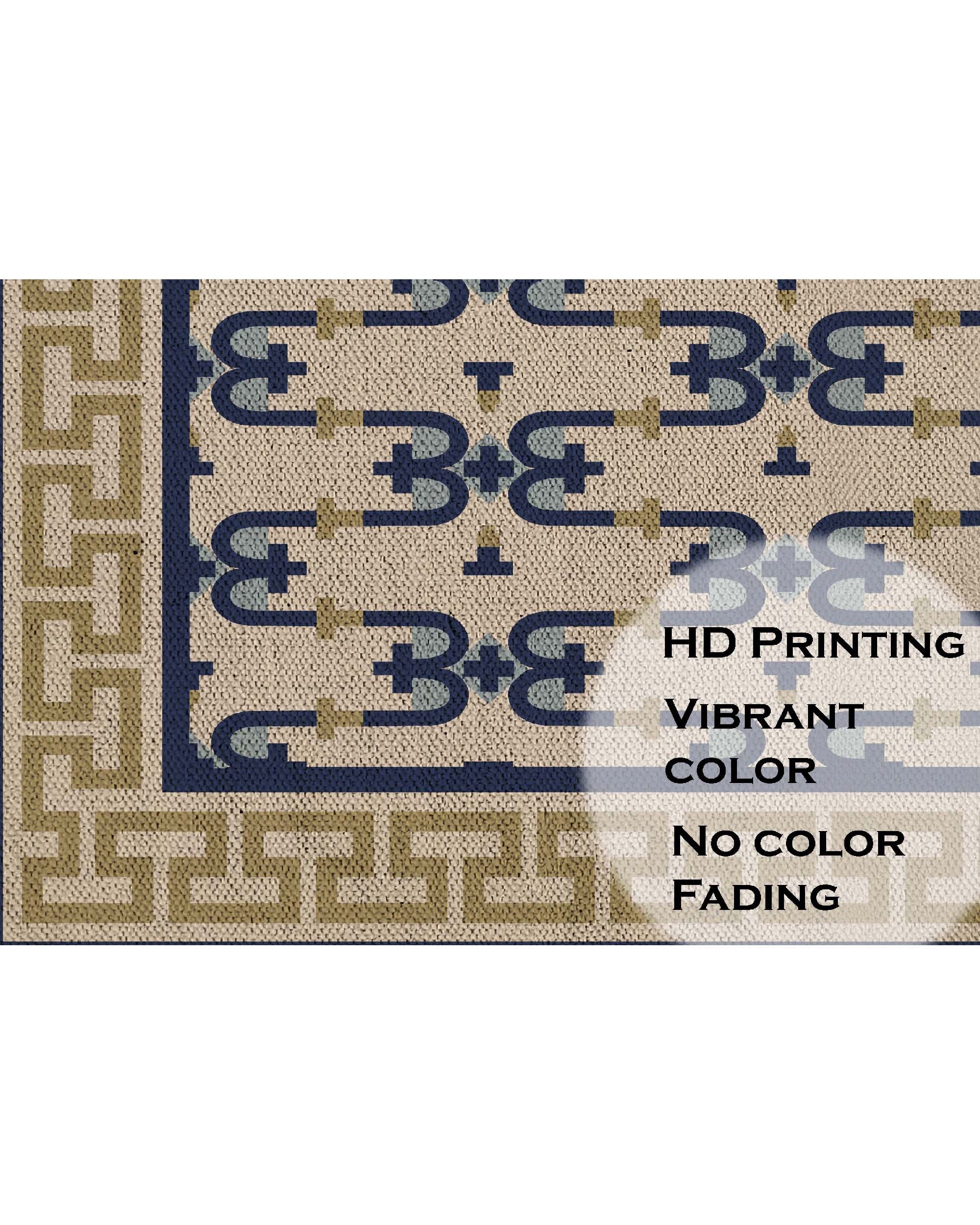 Royal Monogram Maze Dhurrie