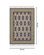 Royal Monogram Maze Dhurrie