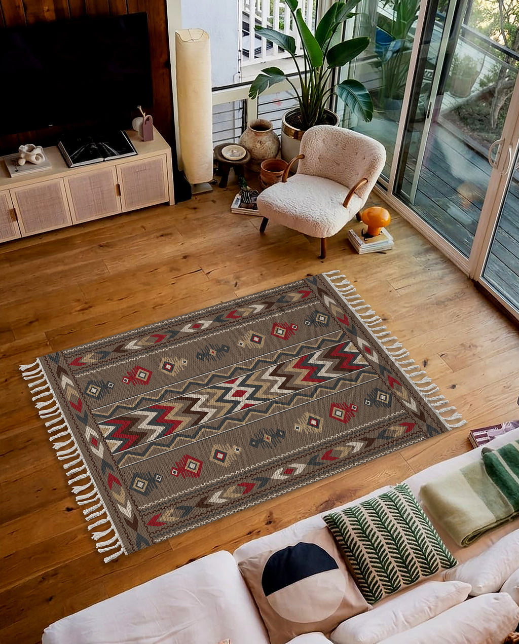 Desert Rhythm Dhurrie