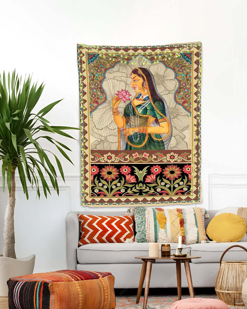 Rajsi Lotus Grace Tapestry