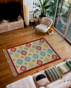 Boho Blossom Garden Dhurrie