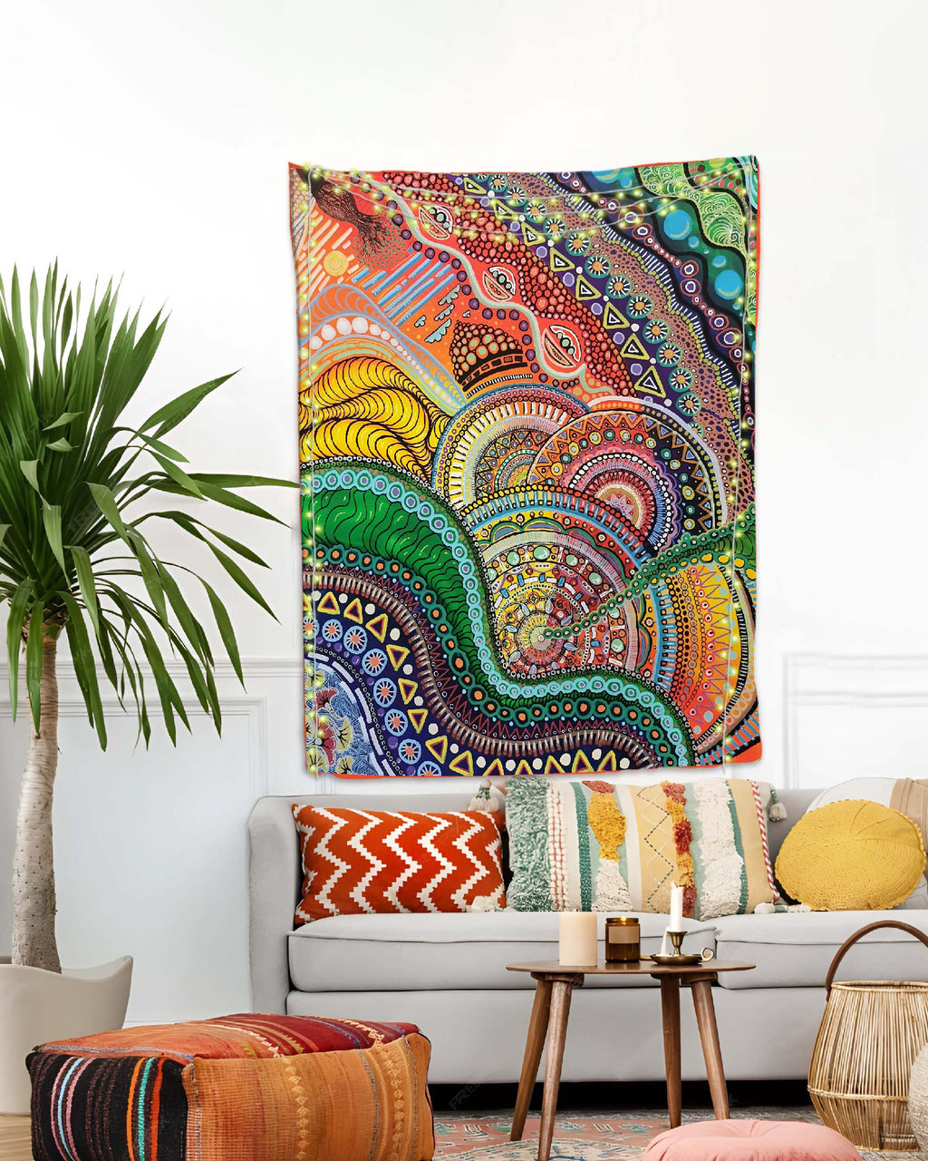Satrangi Aura Wall Tapestry