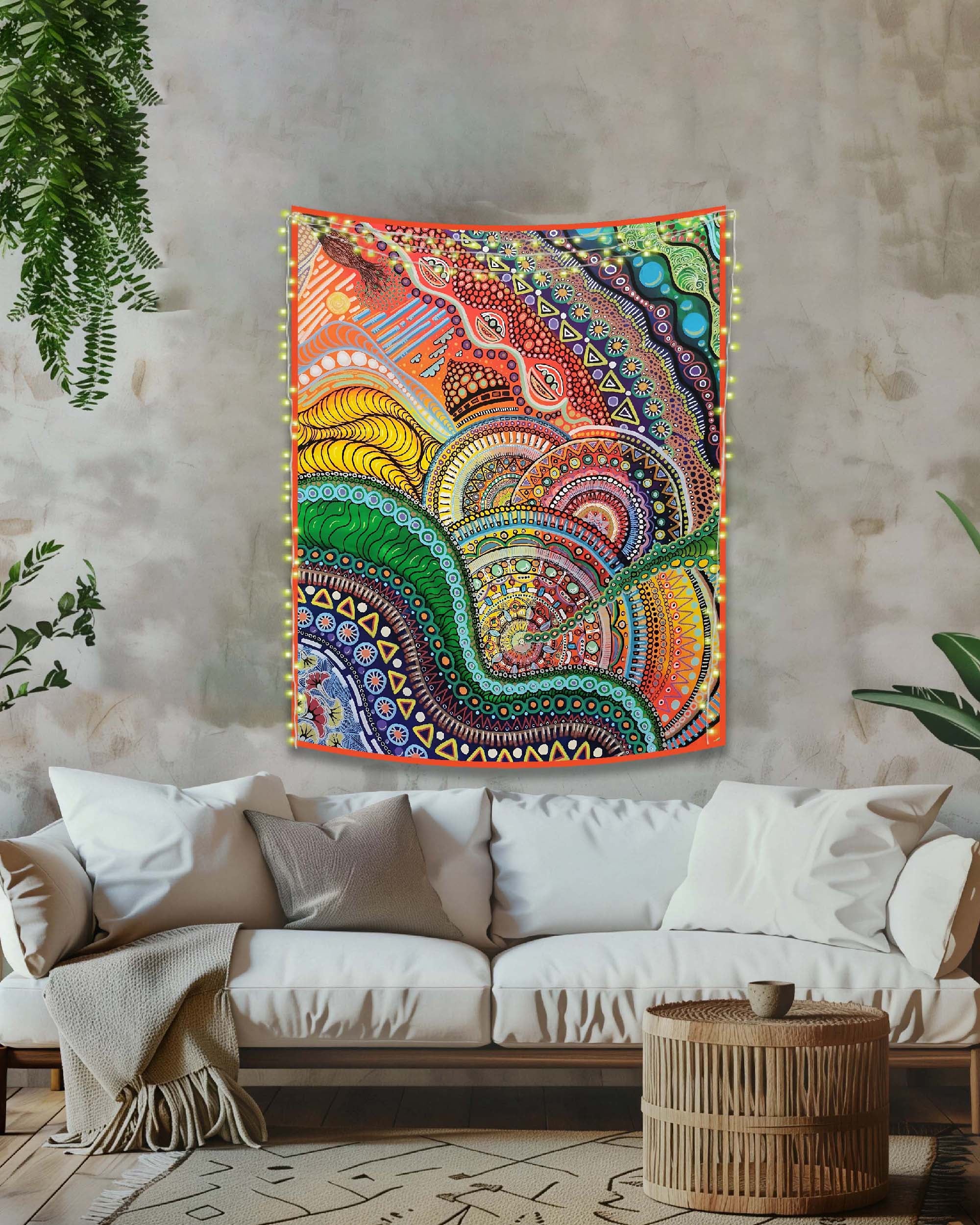Satrangi Aura Wall Tapestry