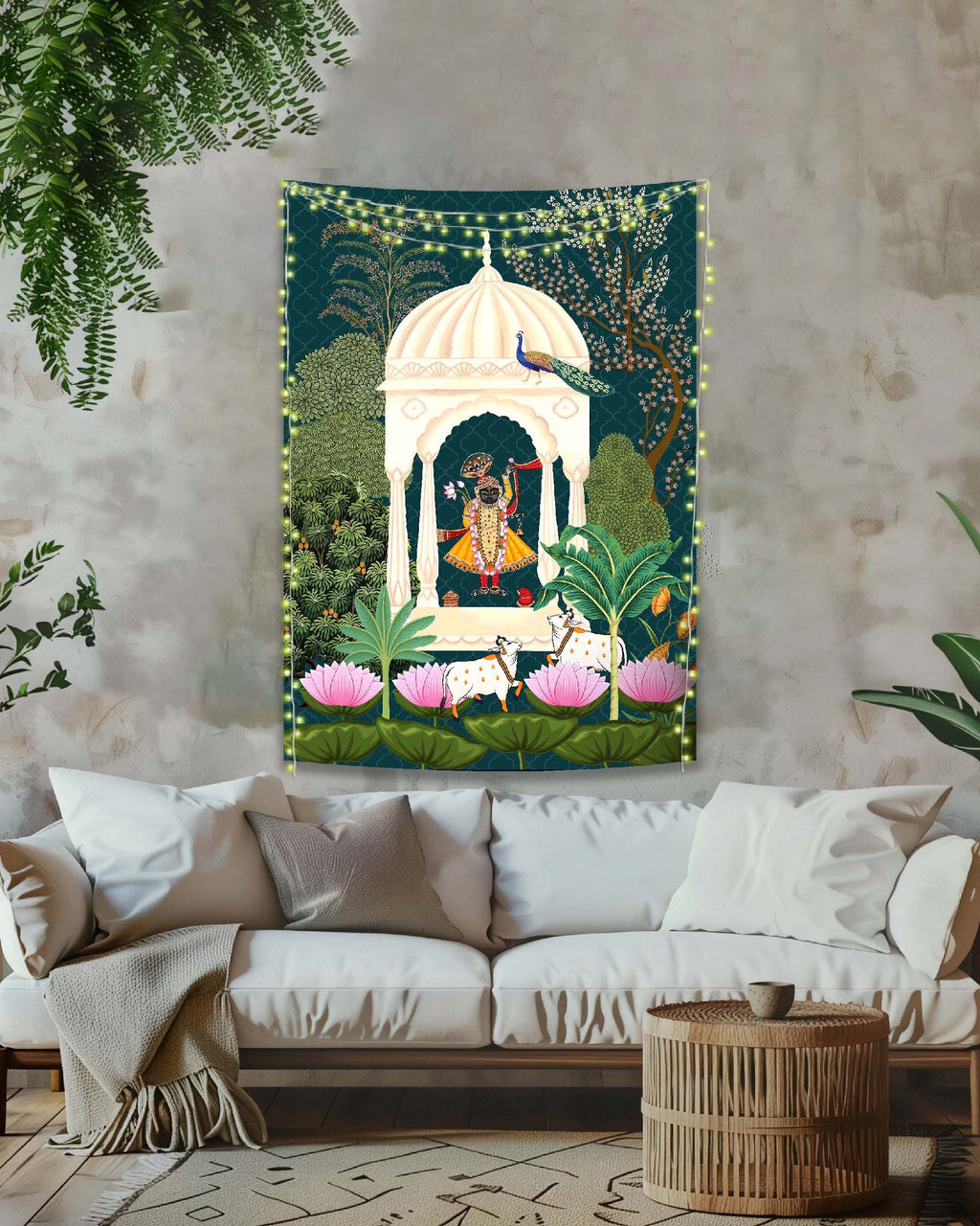 Pichwai Art cotton Tapestry