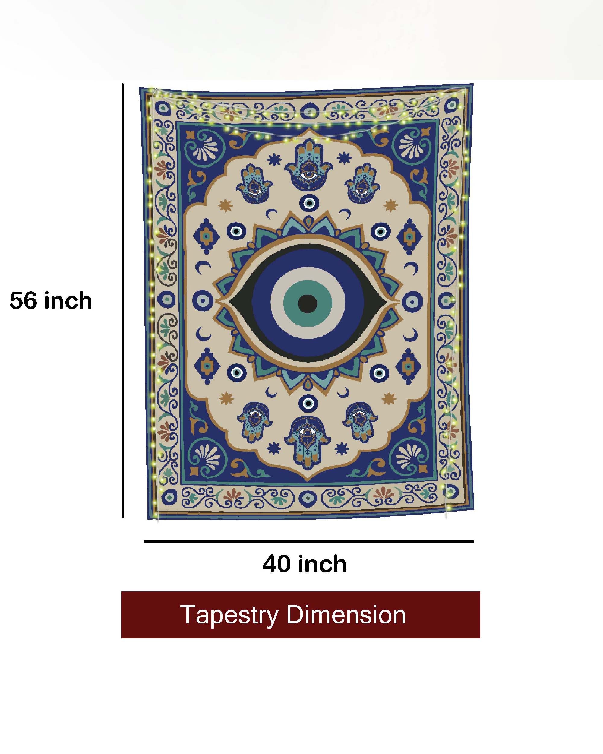 Evil Eye Harmony Tapestry