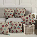 Rustic Flora Cushion Cover 5 Pcs set 16x16 inches