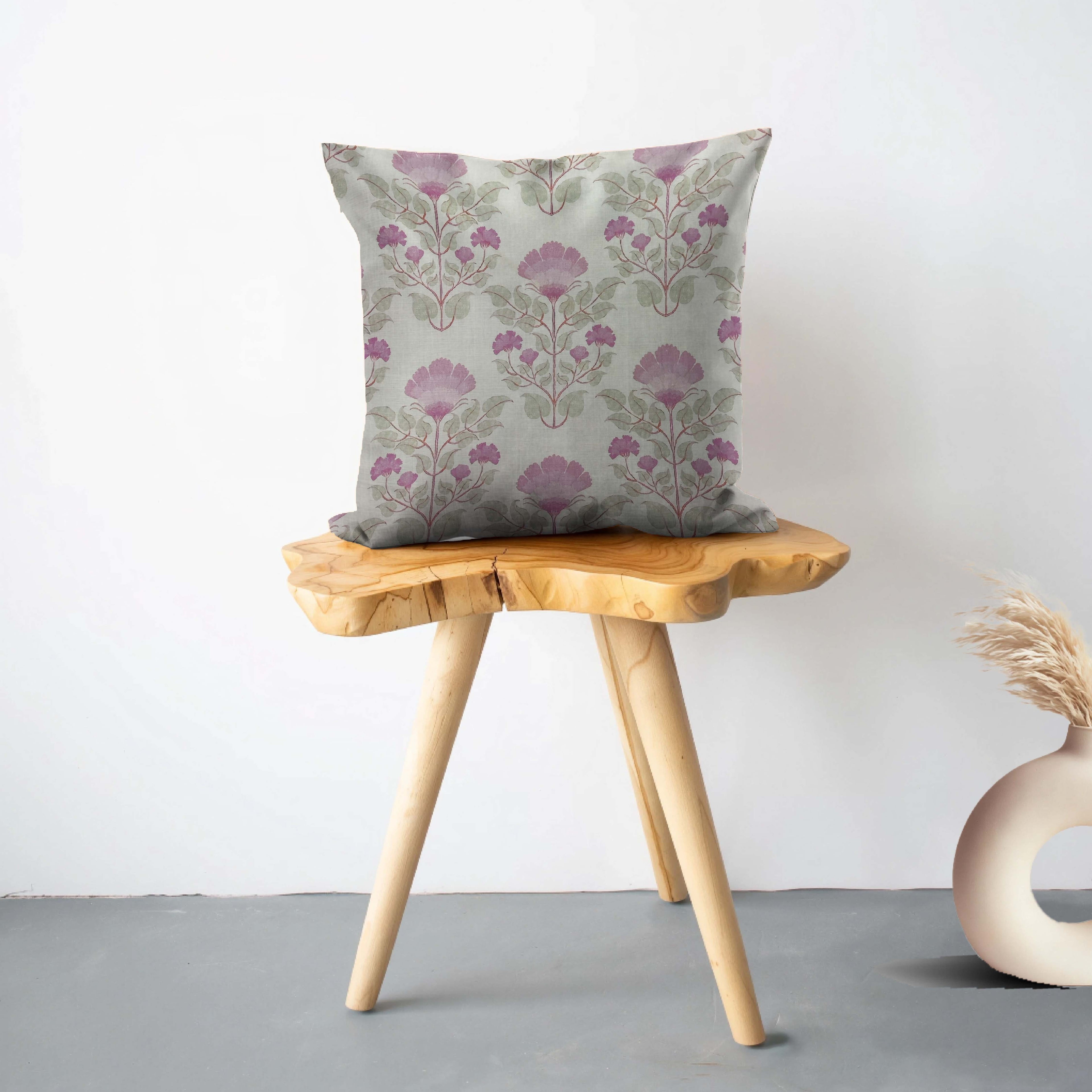 Soft Petal Harmony Cushion Cover Pink & White 5 Pcs Set 16x16 inches