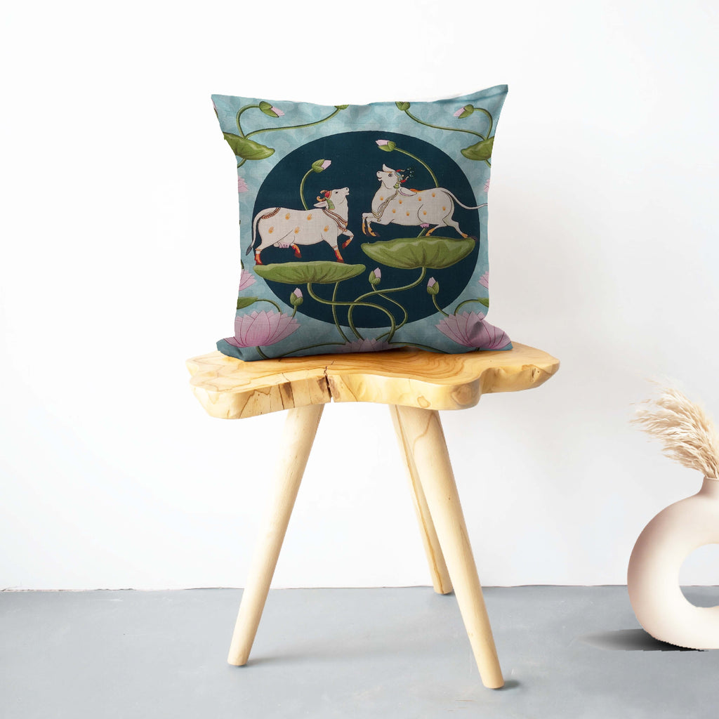 Pichwai Art Cushion Cover