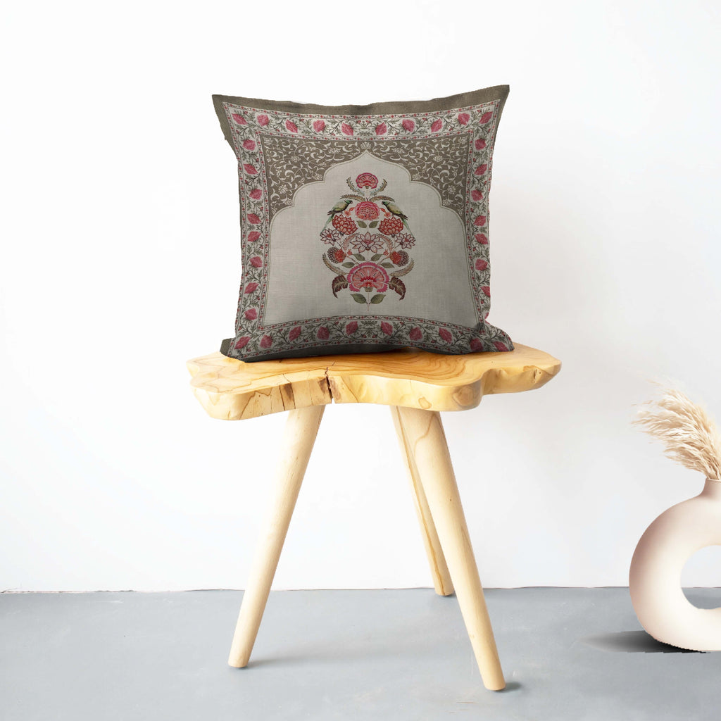 Mughal Bloom Cushion Cover