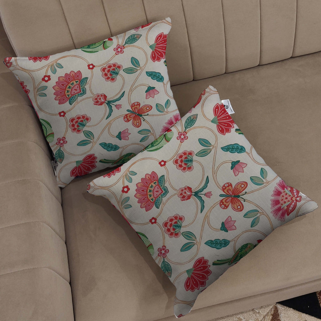 Butterfly Meadow Cushion Cover 5 Pcs set 16x16 inches