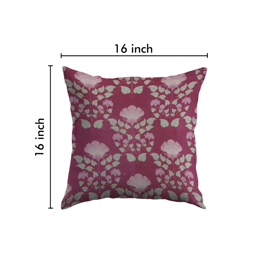 Soft Petal Harmony Cushion Cover Pink & White 5 Pcs Set 16x16 inches