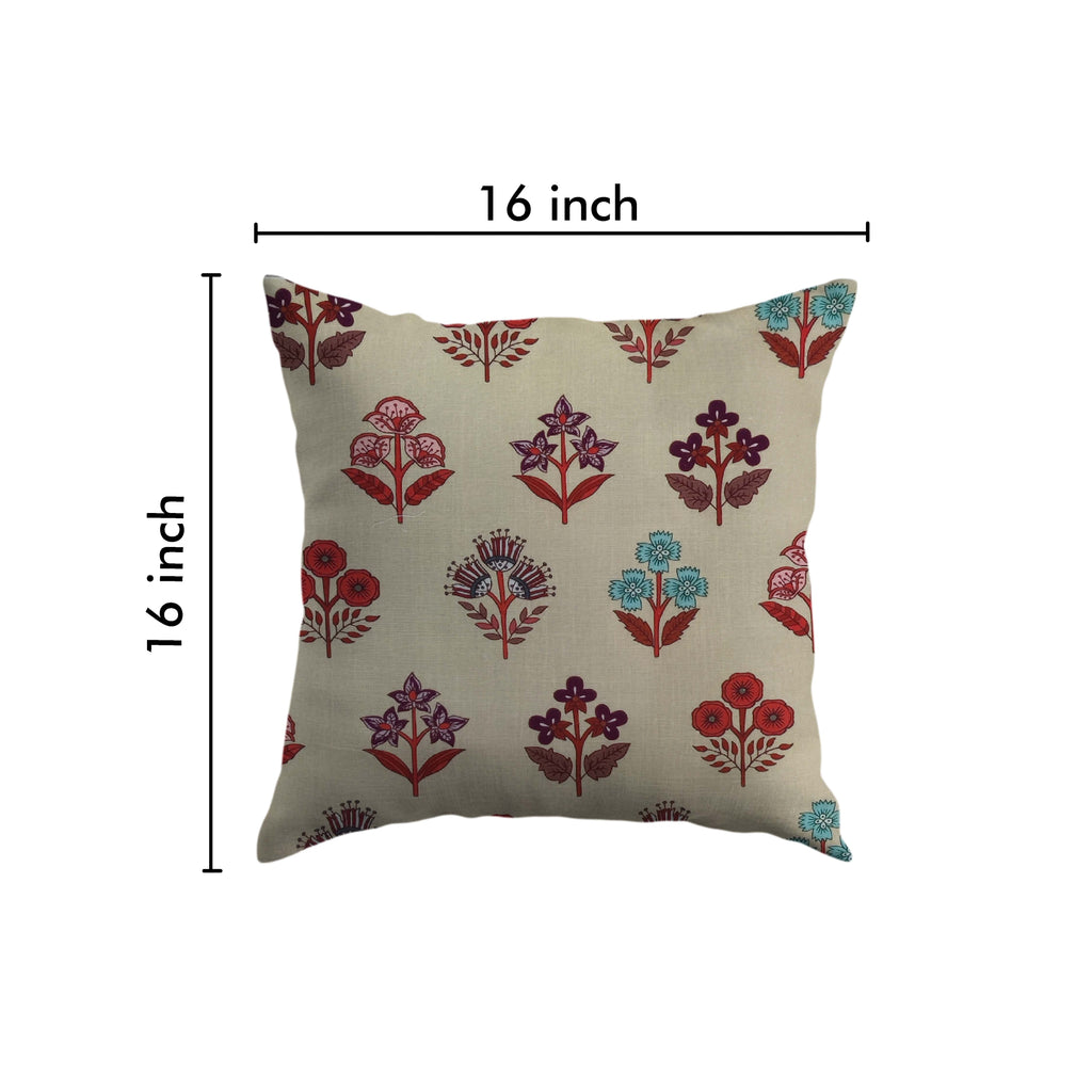 Rustic Flora Cushion Cover 5 Pcs set 16x16 inches