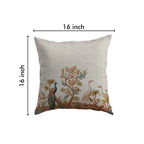 Serene Garden Birds Luxury Cushion Cover
